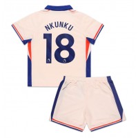 Chelsea Christopher Nkunku #18 Replica Away Minikit 2024-25 Short Sleeve (+ pants)